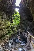 Holzstege in der Raggaschlucht