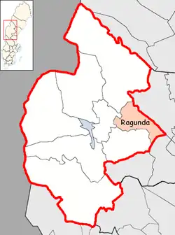 Lage der Gemeinde Ragunda