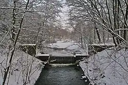 Mühlenteich der ehemaligen Wassermühle Pulverhof