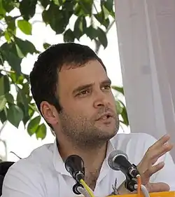 Rahul Gandhi, Führer der Wahlkampfkampagne der Kongresspartei