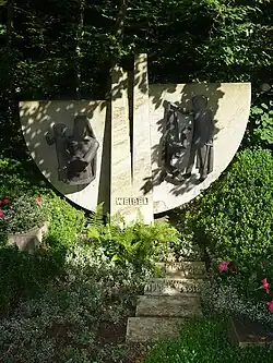 Rainer Weibel-Gerster (1921–2002), Direktor der Tonwarenfabrik in Laufen, Politiker. Ruth Weibel-Gerster (1923–2010) Waldfriedhof Rheinfelden