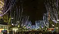 La Rambla mit Weihnachtsbeleuchtung