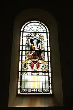 Fenster mit der Darstellung des Evangelisten Matthäus
