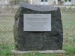 Gedenktafel für Claus Schenk Graf von Stauffenberg und Werner von Haeften am Rangsdorfer See