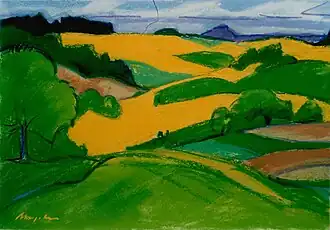 Rapsfelder zwischen Floß und Kalmreuth