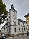 Rathaus Scheibenberg zum Stadtjubiläum 500 Jahre Scheibenberg (2022)