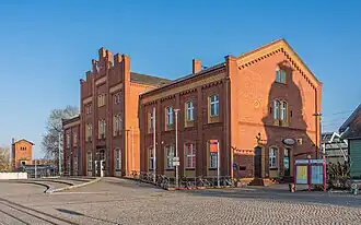 Gebäude des Bahnhofs Rathenow