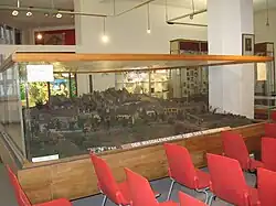 Modell des Magdalenengrunds im Bezirksmuseum Mariahilf (Anton Bienert)