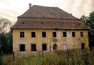 Das abgebrochene Hammerhaus um 1987