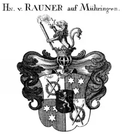 Wappen derer von Rauner auf Mühringen