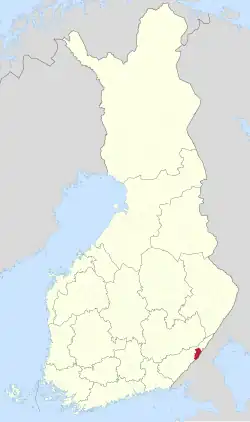 Lage von Rautjärvi in Finnland