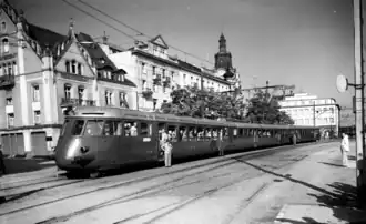 Triebzug Re 4/12 im Bahnhof Rorschach Hafen