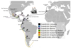 Route der Real Expedición Filantrópica de la Vacuna
