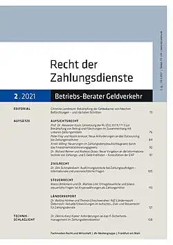 Cover der Zeitschrift RdZ