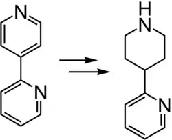 Reduktion von 2,4′-Bipyridin
