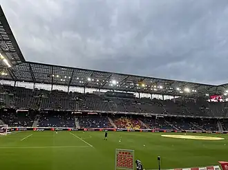 Das Stadion vor dem Testspiel FC Red Bull Salzburg gegen Atlético Madrid