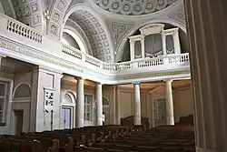 Innenraum der Reformierten Stadtkirche, Dorotheergasse 16, Wien (erbaut 1783–1784)