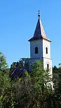 Turm der evangelischen Kirche