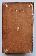 Ausgabe von 1783, Einband mit Goldprägung und Goldschnitt