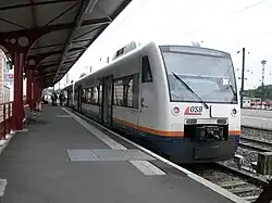 Regio-Shut­tle der Or­te­nau-S-Bahn mit BSI-Kom­pakt­kupp­lung