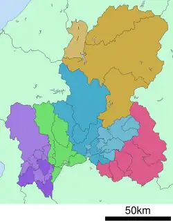Regionaleinteilung der Präfektur