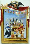 Wappen im Grafendiplom (1787)