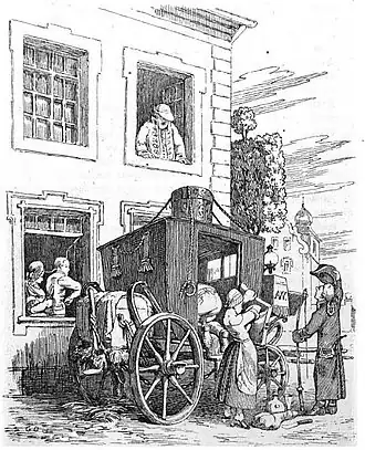 Illustrationen aus Die Reise nach Braunschweig, 7.&nbsp;Auflage, 1839