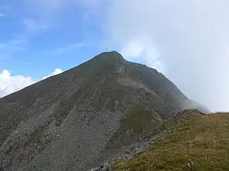 Gipfelaufbau des Reisnock von Südwesten, vom Terner Nock