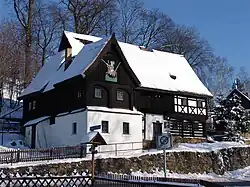 Reiterhaus in Neusalza-Spremberg mit Bohlenstube im Obergeschoss