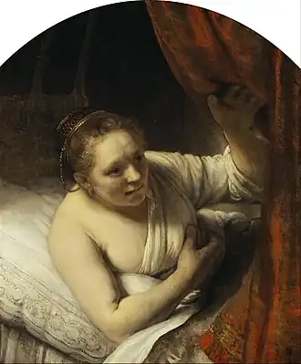 Junge Frau im Bett (1647)