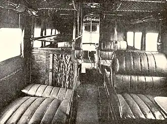 Renault Type OX, Omnibus-Ausführung für die Sahara innen