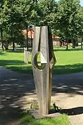 Kugelraum aufsteigend (1979), Nickel-Chrom-Molybdänstahl, geschweißt. Hans-Heinemann-Park, Rendsburg