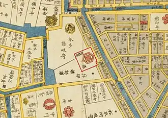 Suzaka-Hori-Residenz in Edo[12]