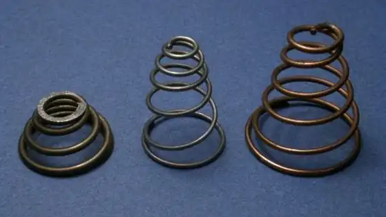 Druckfedern als Kegelfedern (Sprungfedern),