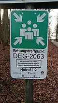 Rettungstreffpunkt im Landkreis Deggendorf mit der Schildnummer DEG-2063