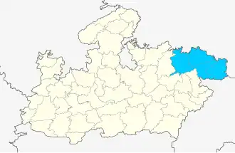 Lagekarte der Division