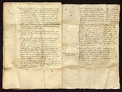 Verhandlungsunterlage Blatt 2