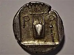 Rhodiapolis, Lyra in Quadratum incusum, S/S 5398 Rv, nach 168 v. Chr.