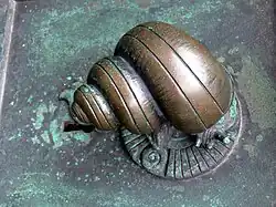 Türgriff in Form einer Schnecke