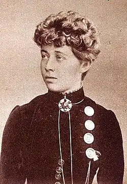 (1864–1947) als Studentin in Zürich. Schriftstellerin, Dichterin, Philosophin, Historikerin