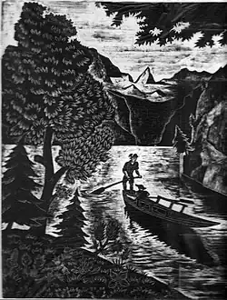 li.: Königssee, vom Malerwinkel aus re.: Das Saxophon spielt der Tod