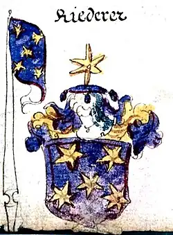 Abbildung in der „Sammlung von Wappen aus verschiedenen, besonders deutschen Ländern“ (ca. 1600)