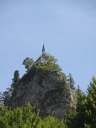 Riederstein mit Riedersteinkapelle