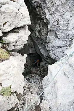 Einstieg zur Riesending-Schachthöhle