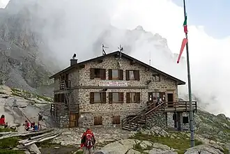 Das Rifugio Tita Secchi