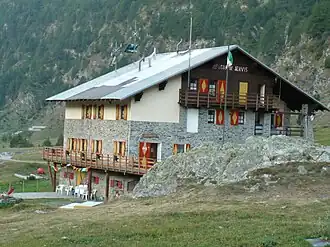 Die Schutzhütte Rifugio Willy Jervis