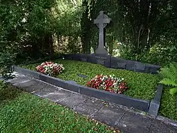 Familiengrab. Righini-Steinbrecher, Righini-Macpherson, Fries-Righini, Fries-Blumenstein. Friedhof Enzenbühl, Zürich