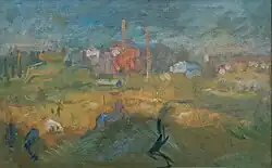 Gemälde der Stadt des Malers Rihard Jakopič