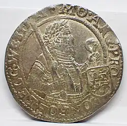 Rijksdaalder West Friesland 1611 Rv.JPG Avers und Revers, 1611