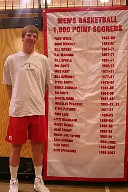 Rik Smits bei einem Besuch am Marist College